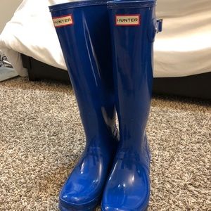 Hunter shiny tall boots